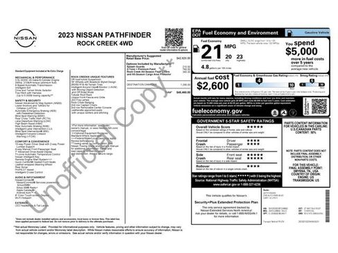 Used 2023 Nissan Pathfinder Rock Creek AWD/4WD image 18