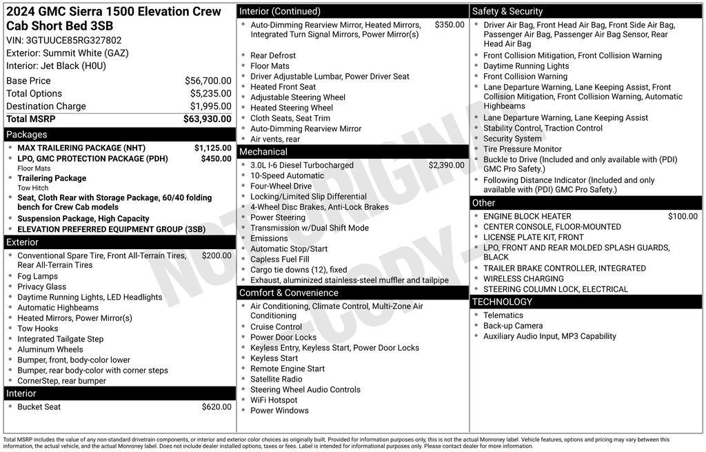 Certified 2024 GMC Sierra 1500 Elevation w/ Max Trailering Package AWD/4WD image 32