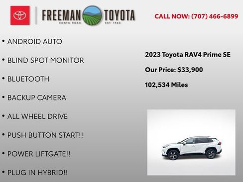 Used 2023 Toyota RAV4 SE w/ Weather & Moonroof Package AWD/4WD image 9