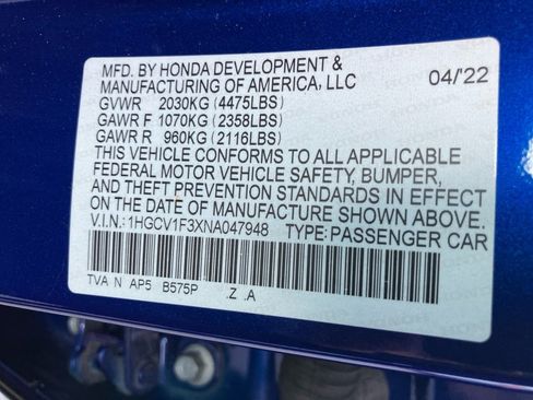 Certified 2022 Honda Accord Sport image 39