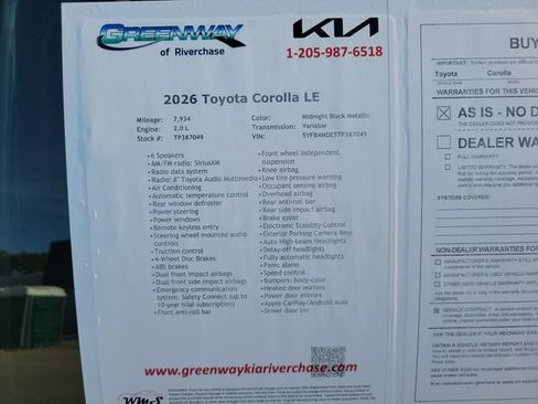 Used 2026 Toyota Corolla LE FWD image 34