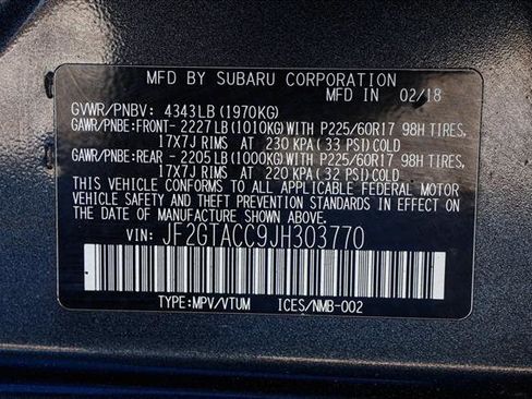 Used 2018 Subaru Crosstrek 2.0i Premium w/ Moonroof Package image 28