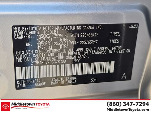 Certified 2023 Toyota RAV4 XLE w/ Convenience Package AWD/4WD image 40