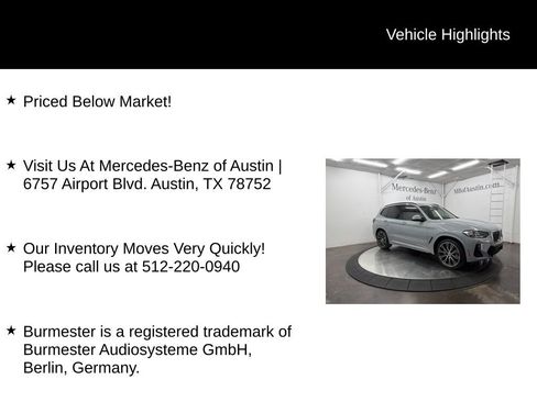 Used 2022 BMW X3 xDrive30i w/ M Sport Package 2 AWD/4WD image 6