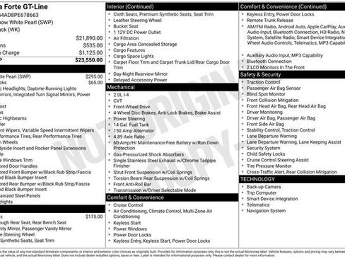 Certified 2023 Kia Forte GT-Line FWD image 7