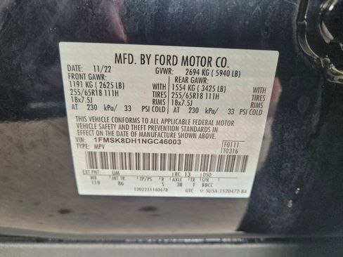 Used 2022 Ford Explorer XLT AWD/4WD image 33