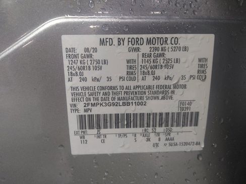 Used 2020 Ford Edge SE FWD image 33