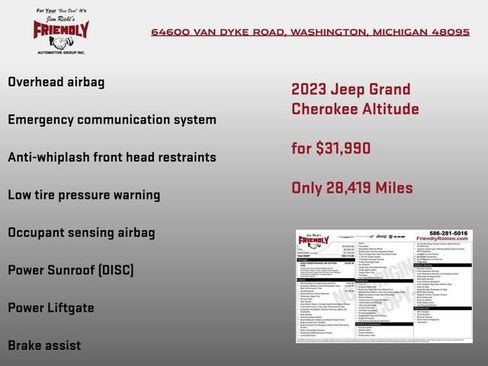 Used 2023 Jeep Grand Cherokee Altitude AWD/4WD image 8