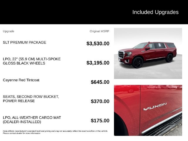 Certified 2022 GMC Yukon XL SLT w/ SLT Premium Package AWD/4WD image 5