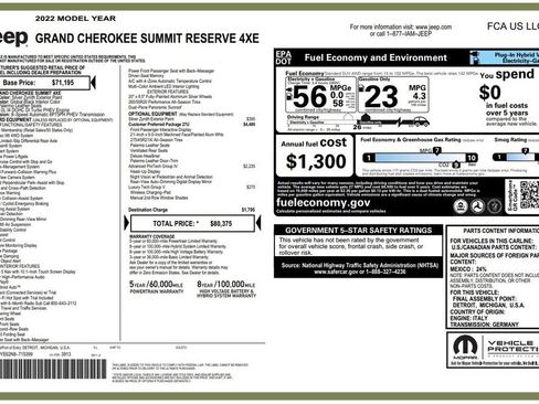 Certified 2022 Jeep Grand Cherokee Summit image 4