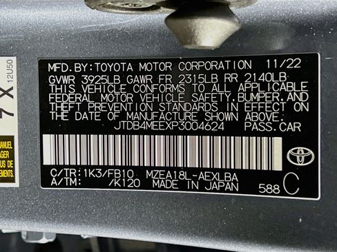 Certified 2023 Toyota Corolla LE FWD image 26
