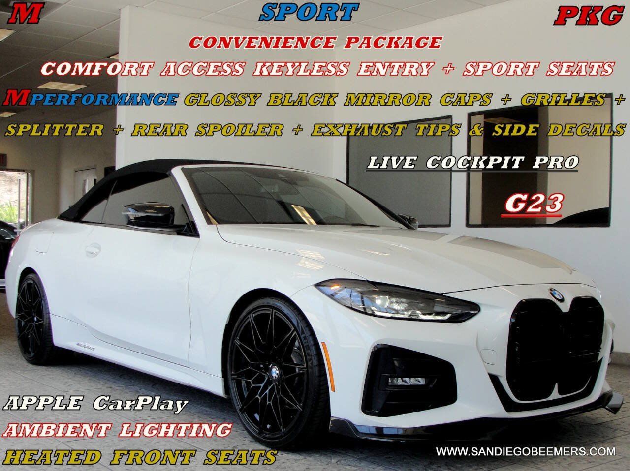 Used 2022 BMW 430i Convertible w/ M Sport Package RWD image 1
