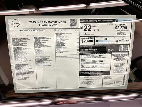 New 2025 Nissan Pathfinder Platinum w/ Lighting Package (N93) image 40