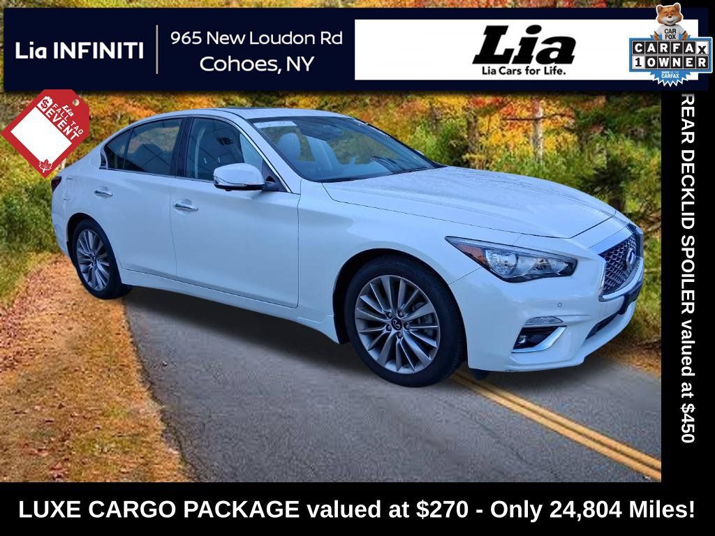Certified 2023 INFINITI Q50 Luxe w/ Cargo Package AWD/4WD image 1