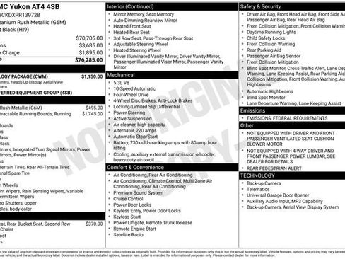 Used 2023 GMC Yukon AT4 w/ Technology Package image 3