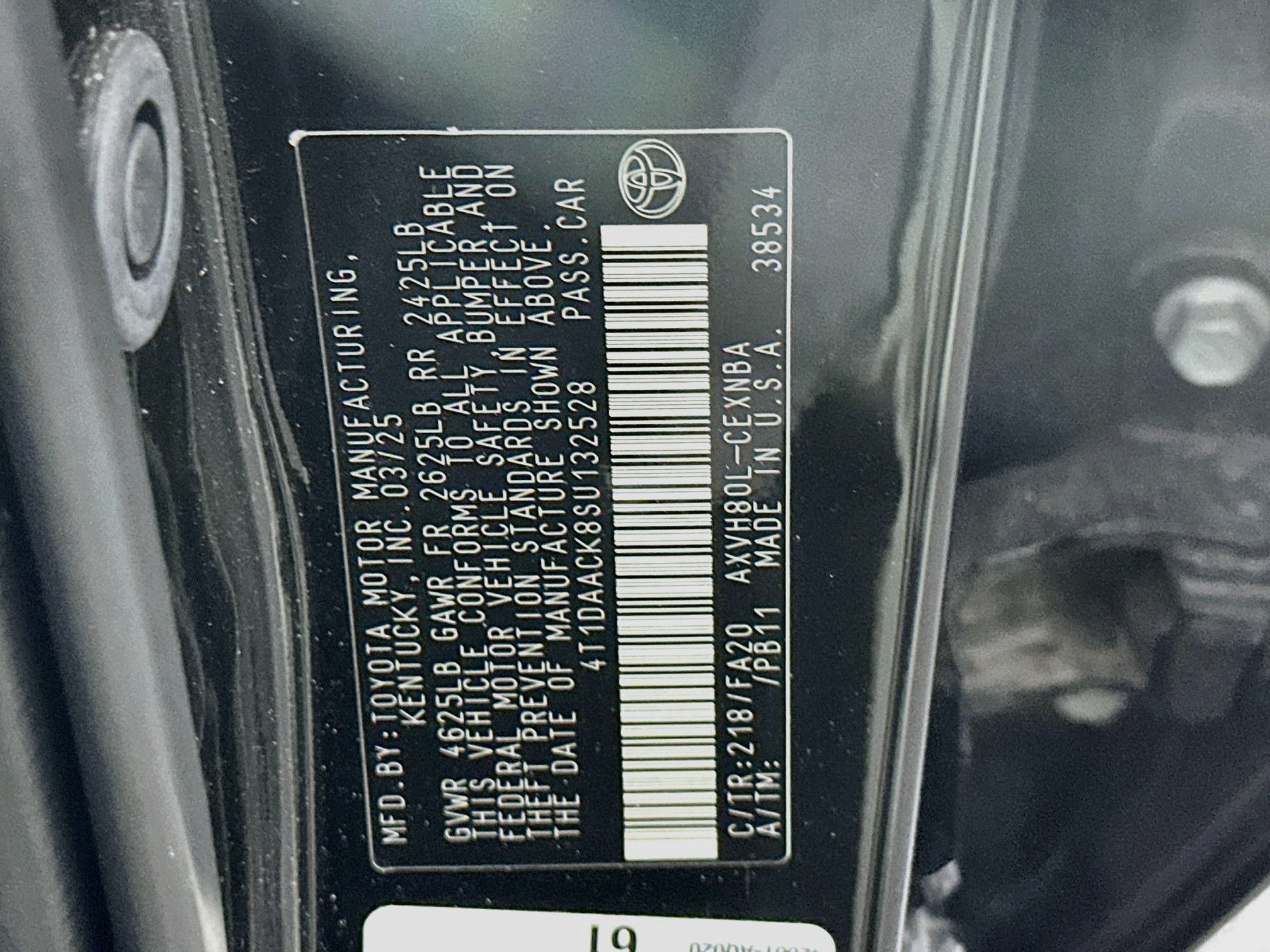 Used 2025 Toyota Camry LE FWD image 12