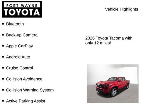 New 2026 Toyota Tacoma SR5 AWD/4WD image 7