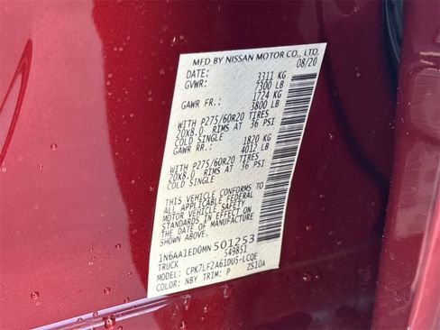 Used 2021 Nissan Titan Platinum Reserve w/ Moonroof Package image 27