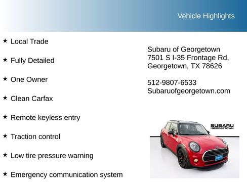 Used 2019 MINI Cooper 4-Door Hardtop w/ Signature Upholstery Package image 10