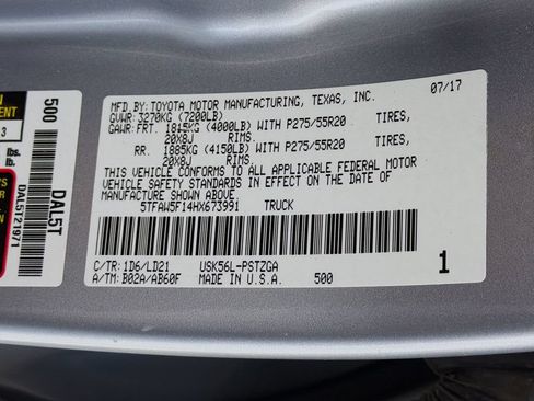 Used 2017 Toyota Tundra 1794 Edition AWD/4WD image 30