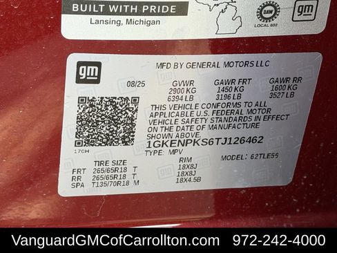 New 2026 GMC Acadia AT4 w/ LPO, Floor Liner Package AWD/4WD image 25