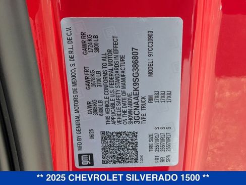 New 2025 Chevrolet Silverado 1500 W/T w/ WT Value Package image 29