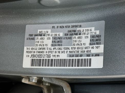 Used 2025 MAZDA CX-90 3.3 Turbo w/ Premium Sport Pkg image 12