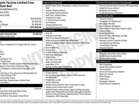 Used 2023 Toyota Tacoma Limited w/ Nightshade Package image 29