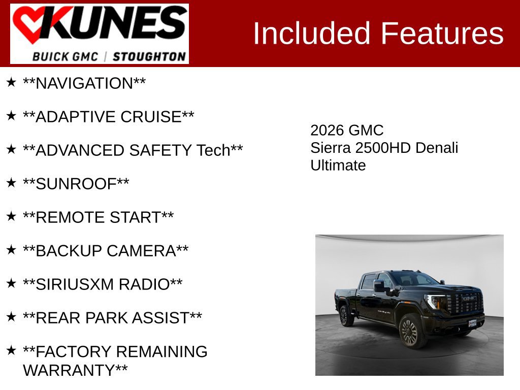 Used 2026 GMC Sierra 2500 Denali Ultimate AWD/4WD image 2