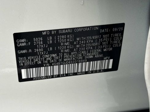 Used 2025 Subaru Outback Wilderness AWD/4WD image 31