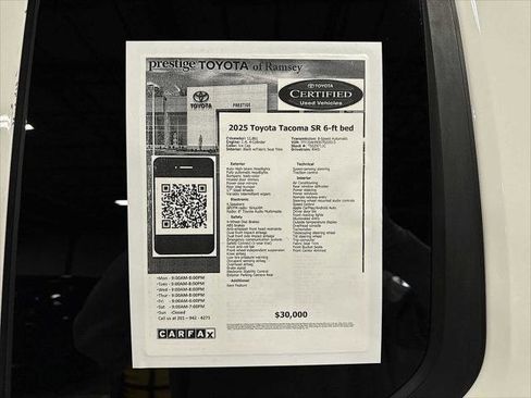 Certified 2025 Toyota Tacoma SR image 13