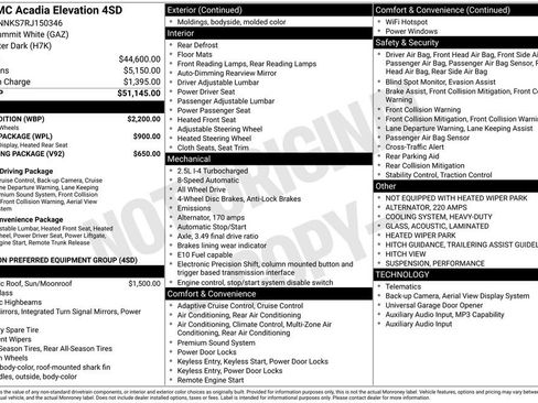 Used 2024 GMC Acadia Elevation w/ Black Edition AWD/4WD image 9