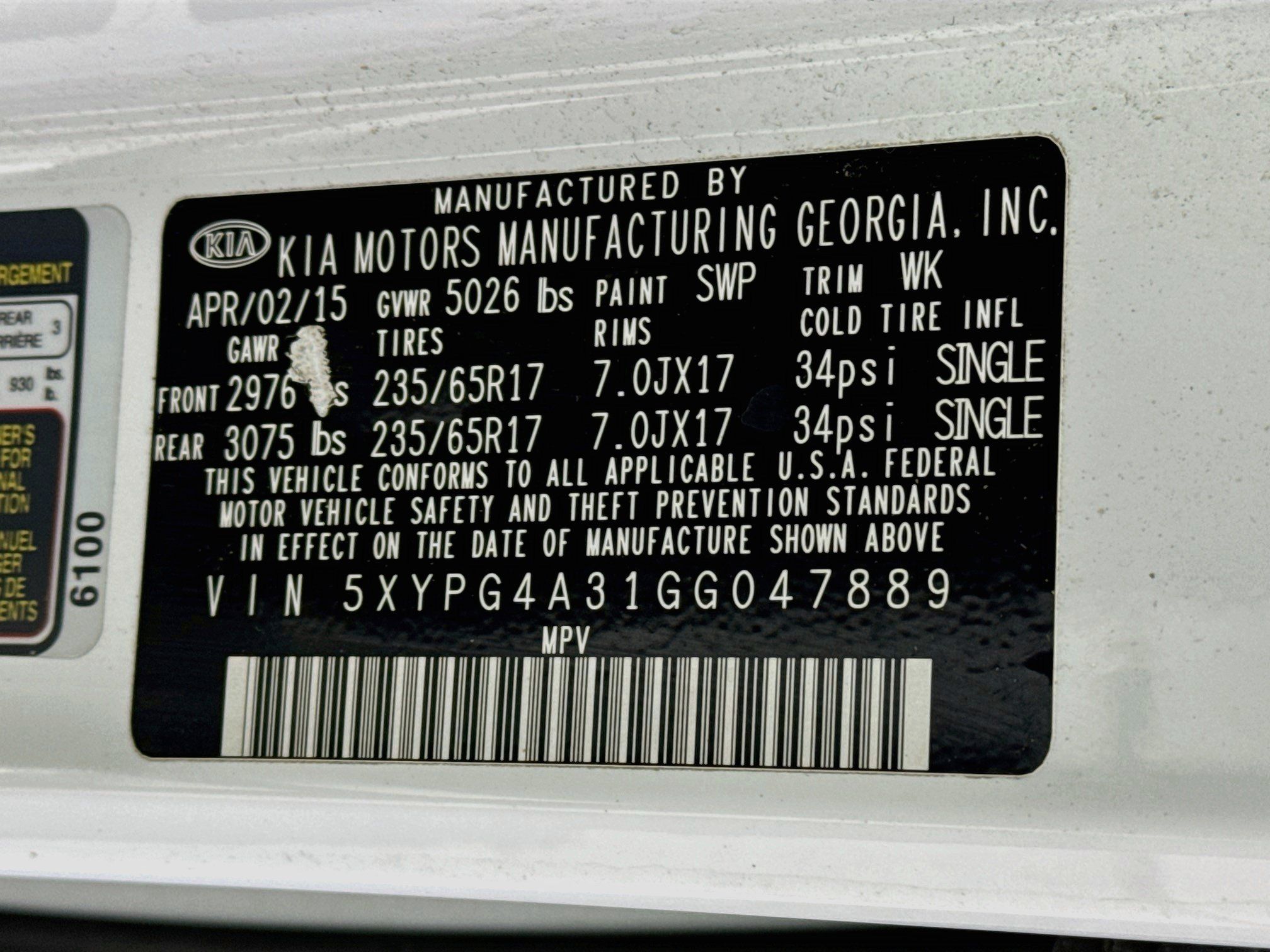 Used 2016 Kia Sorento FWD w/ LX Convenience Package image 30