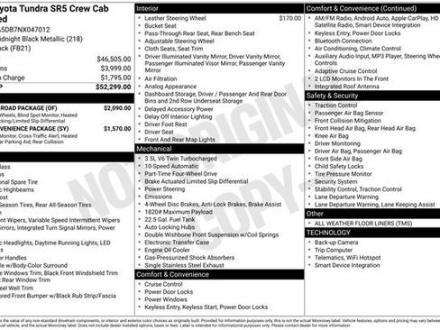 Used 2022 Toyota Tundra SR5 w/ TRD Off-Road Package image 28