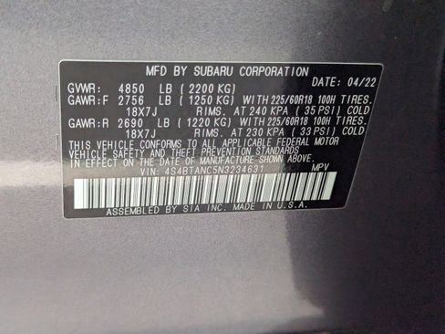 Certified 2022 Subaru Outback Limited w/ Popular Package #2 image 32