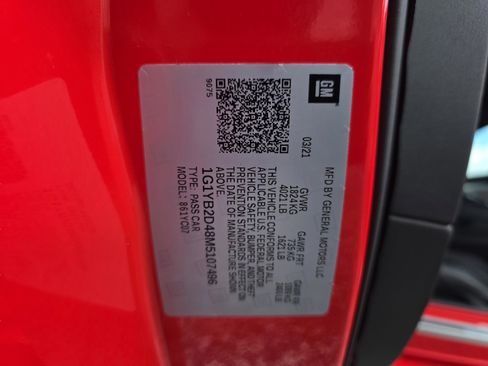 Used 2021 Chevrolet Corvette Stingray Preferred Cpe w/ 2LT RWD image 40