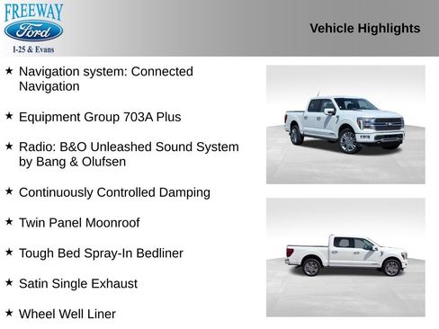 Used 2024 Ford F150 Platinum w/ Equipment Group 703A Plus AWD/4WD image 2