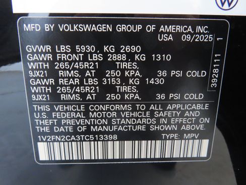 New 2026 Volkswagen Atlas SEL Premium R-Line AWD/4WD image 31