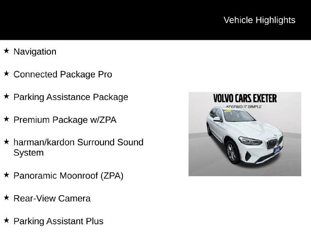 Used 2023 BMW X3 xDrive30i w/ Premium Package w/ZPA AWD/4WD image 6