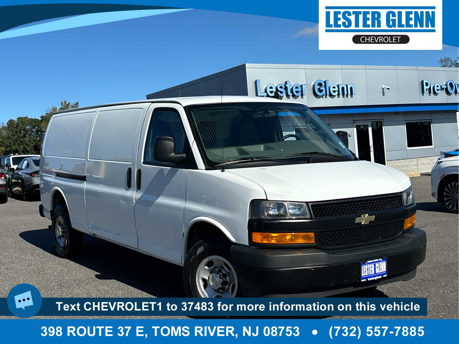 Certified 2023 Chevrolet Express 2500 Extended w/ Driver Convenience Package RWD image 1