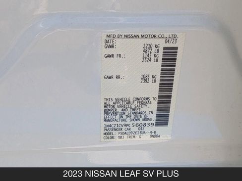 Used 2023 Nissan Leaf SV Plus FWD image 26