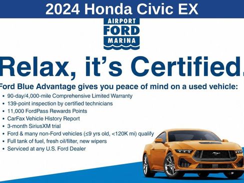 Used 2024 Honda Civic EX image 2