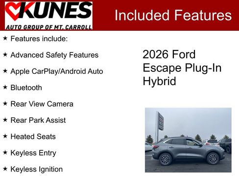 New 2026 Ford Escape SE w/ Class II Trailer Tow Package FWD image 3