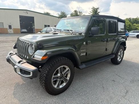 Used 2021 Jeep Wrangler Unlimited Sahara w/ LED Lighting Group AWD/4WD image 1