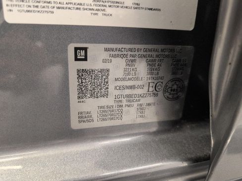 Used 2019 GMC Sierra 1500 SLE AWD/4WD image 27