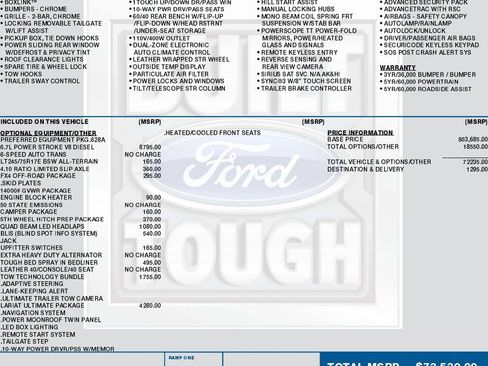 Used 2017 Ford F350 Lariat w/ Lariat Ultimate Package AWD/4WD image 2