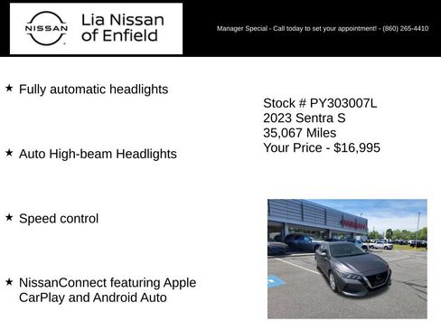 Certified 2023 Nissan Sentra S FWD image 10