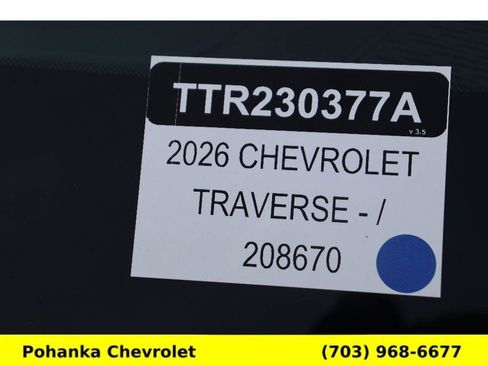 Used 2026 Chevrolet Traverse RS w/ LPO, Floor Liner Package image 34
