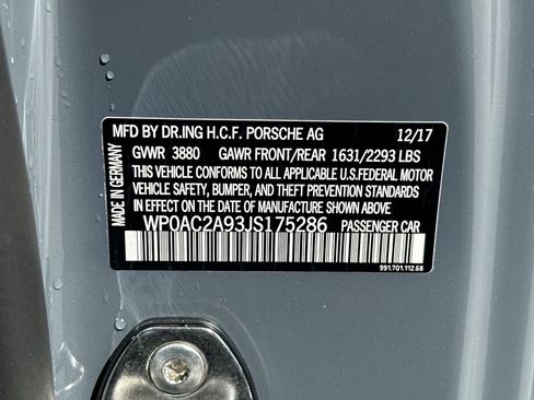 Certified 2018 Porsche 911 GT3 image 44