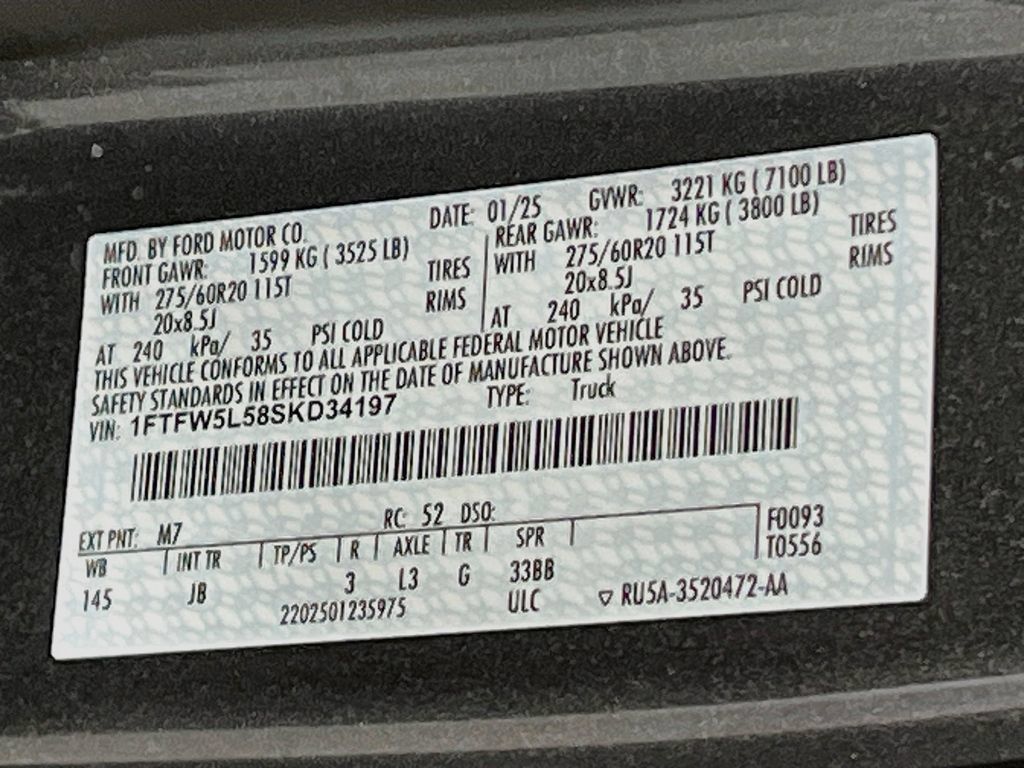 Used 2025 Ford F150 Lariat w/ Equipment Group 501A Mid AWD/4WD image 33